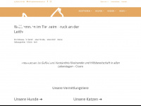 tierheimbruck.at Webseite Vorschau