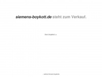 siemens-boykott.de Webseite Vorschau