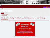 jack-steinberger-gymnasium.de Webseite Vorschau