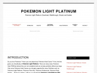 pokemonlightplatinum.com Webseite Vorschau