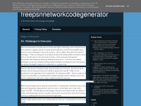 freepsnnetworkcodegenerator.blogspot.com Webseite Vorschau