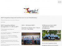 mgv-sangeslust.net Webseite Vorschau
