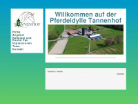 pferdeidylle-tannenhof.ch Webseite Vorschau