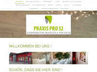 praxispro32.jimdo.com Webseite Vorschau