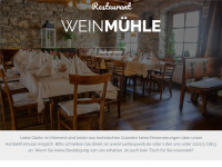 weinmühle.net Webseite Vorschau