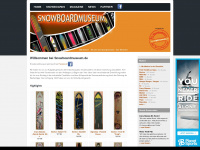 snowboardmuseum.de Webseite Vorschau
