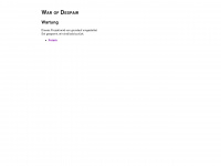 war-of-despair.com Webseite Vorschau