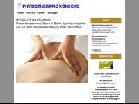 physiotherapie-koenecke.de Webseite Vorschau