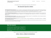 erlebniswelt-deutsche-sprache.de Webseite Vorschau
