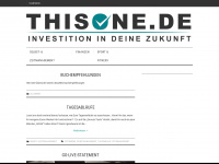 thisone.de Webseite Vorschau