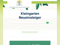 kleingarten-neueinsteiger.info Webseite Vorschau