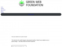 thegreenwebfoundation.org Webseite Vorschau