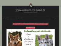 saarloos-wolfhond.de Webseite Vorschau