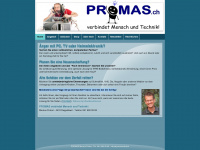 promas.ch Webseite Vorschau
