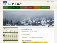 obec-mikulov.cz Webseite Vorschau