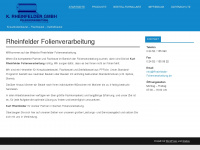 rheinfelder-folienverarbeitung.de Webseite Vorschau