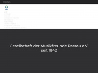 musikfreunde-passau.de Webseite Vorschau
