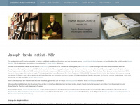 haydn-institut.de Webseite Vorschau