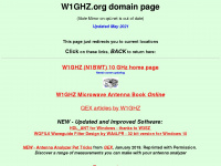 w1ghz.org Webseite Vorschau