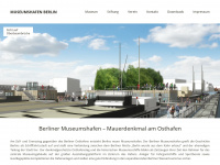 berliner-museumshafen.de Webseite Vorschau