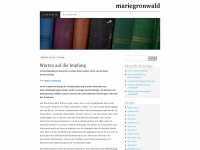 mariegronwald.wordpress.com Webseite Vorschau
