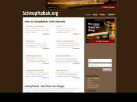 schnupftabak.org Webseite Vorschau