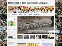 landmineandclustermunitionblog.wordpress.com Webseite Vorschau