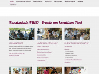 kunstschule-kreo.de Webseite Vorschau