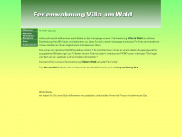 villaamwald.com Webseite Vorschau