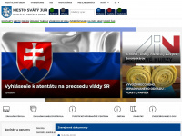 svatyjur.sk Webseite Vorschau