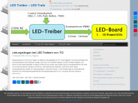led-treiber.org Webseite Vorschau