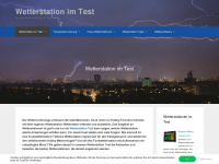 test-wetterstation.de Webseite Vorschau