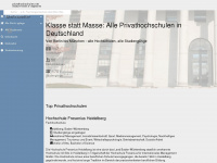 privathochschulen.net Webseite Vorschau