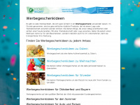 werbegeschenkideen.com Webseite Vorschau