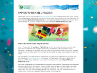 papierfahnen.info Webseite Vorschau