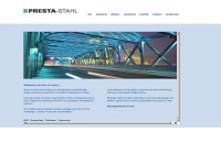 presta-stahl.de Webseite Vorschau