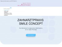 smileconcept.ch Webseite Vorschau