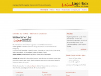 leine-lagerbox.de Webseite Vorschau