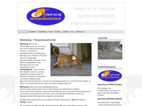 personensuchhunde.at Webseite Vorschau