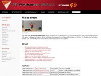 tsvwesthausen.de Webseite Vorschau