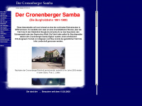 der-cronenberger-samba.de Webseite Vorschau