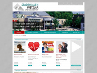stadthallewetzlar.de Webseite Vorschau