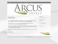 arcus-invest.com Webseite Vorschau