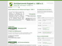 schuetzenverein-kappeln.de Webseite Vorschau