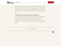 restaurantweiss.de Webseite Vorschau