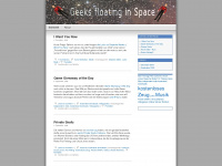 geeksfloatinginspace.wordpress.com Webseite Vorschau