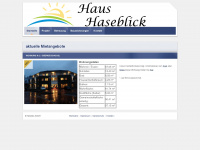 haus-haseblick.de Webseite Vorschau
