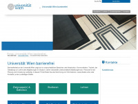 barrierefrei.univie.ac.at Webseite Vorschau