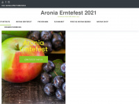 aronia-erntefest.de Webseite Vorschau