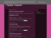 theaterklatsch.blogspot.com Webseite Vorschau